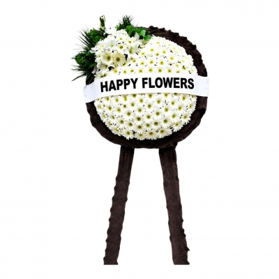 Beyaz Gerbera Cenaze Çelengi